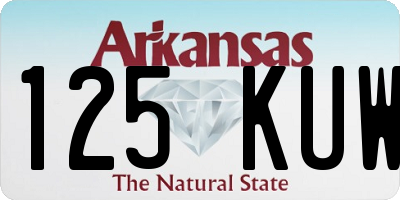 AR license plate 125KUW