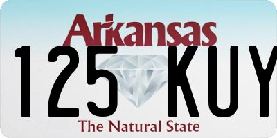 AR license plate 125KUY