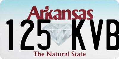 AR license plate 125KVB