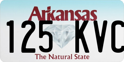 AR license plate 125KVC