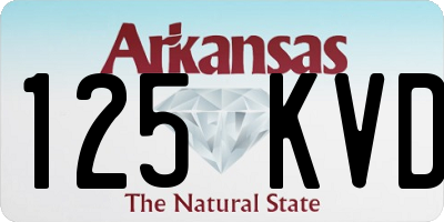 AR license plate 125KVD