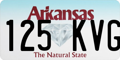AR license plate 125KVG