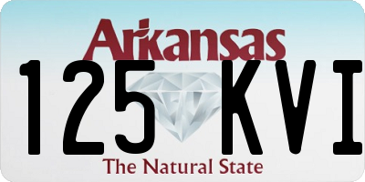 AR license plate 125KVI