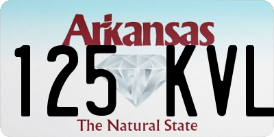 AR license plate 125KVL