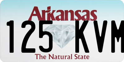 AR license plate 125KVM