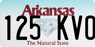 AR license plate 125KVO