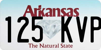 AR license plate 125KVP