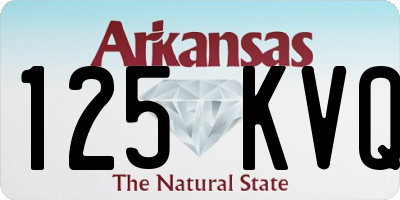 AR license plate 125KVQ