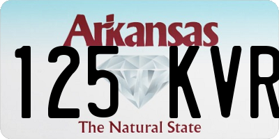 AR license plate 125KVR