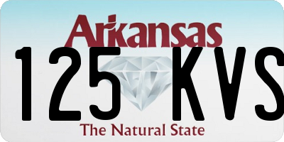 AR license plate 125KVS