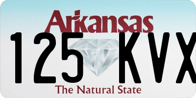 AR license plate 125KVX