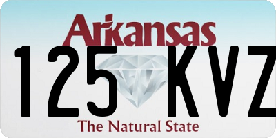 AR license plate 125KVZ