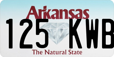 AR license plate 125KWB