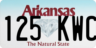 AR license plate 125KWC