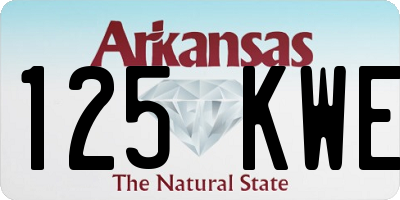 AR license plate 125KWE