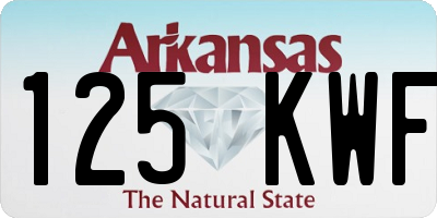 AR license plate 125KWF