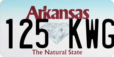 AR license plate 125KWG