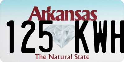 AR license plate 125KWH