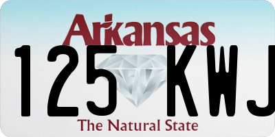AR license plate 125KWJ