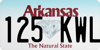 AR license plate 125KWL