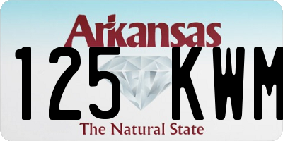 AR license plate 125KWM