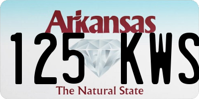 AR license plate 125KWS