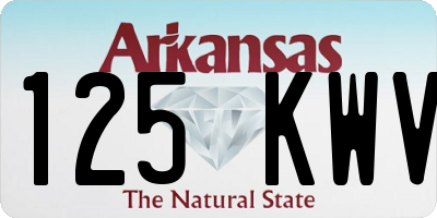 AR license plate 125KWV