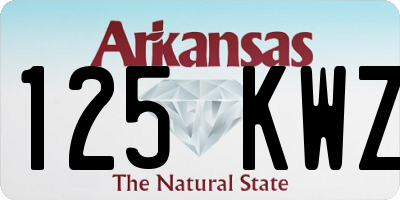 AR license plate 125KWZ