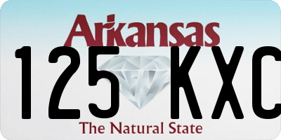 AR license plate 125KXC