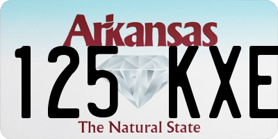 AR license plate 125KXE
