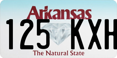 AR license plate 125KXH