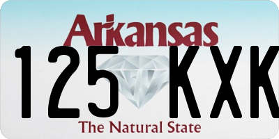 AR license plate 125KXK