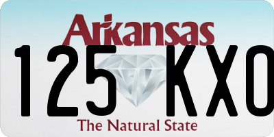 AR license plate 125KXO