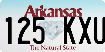 AR license plate 125KXU