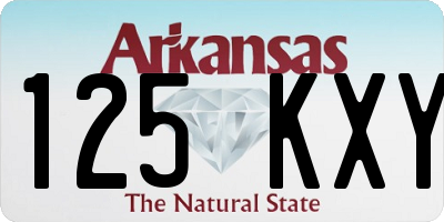 AR license plate 125KXY