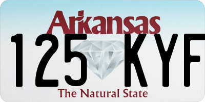 AR license plate 125KYF