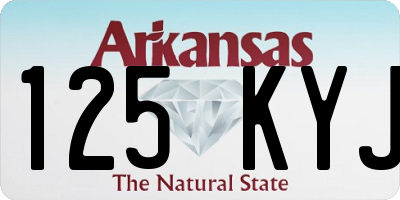 AR license plate 125KYJ