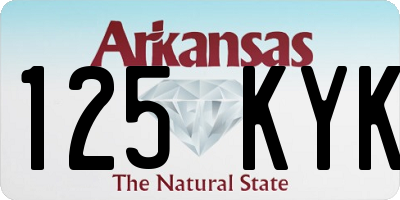 AR license plate 125KYK