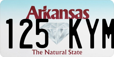 AR license plate 125KYM