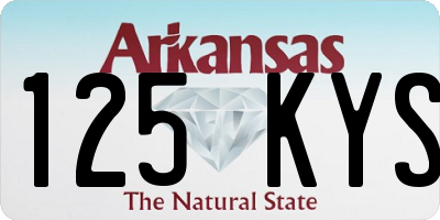 AR license plate 125KYS
