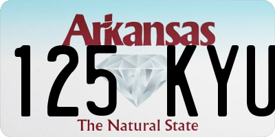 AR license plate 125KYU