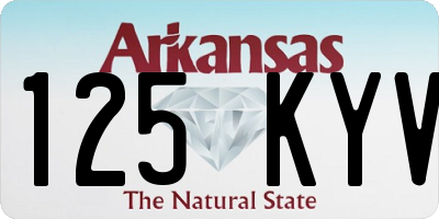 AR license plate 125KYV