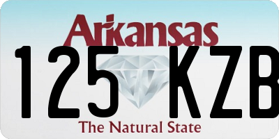 AR license plate 125KZB