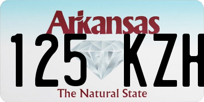 AR license plate 125KZH