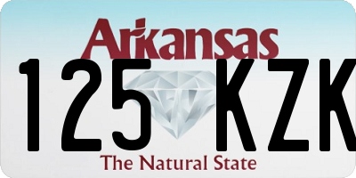 AR license plate 125KZK