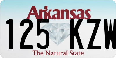 AR license plate 125KZW