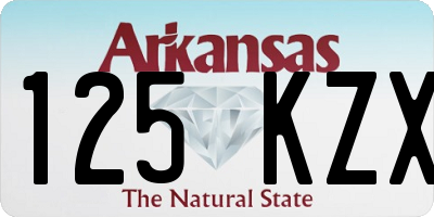 AR license plate 125KZX