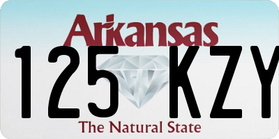 AR license plate 125KZY