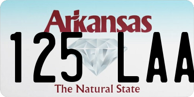 AR license plate 125LAA