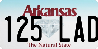 AR license plate 125LAD
